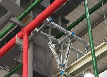 永胜该抗震支架的整体式支吊架结构协调性好